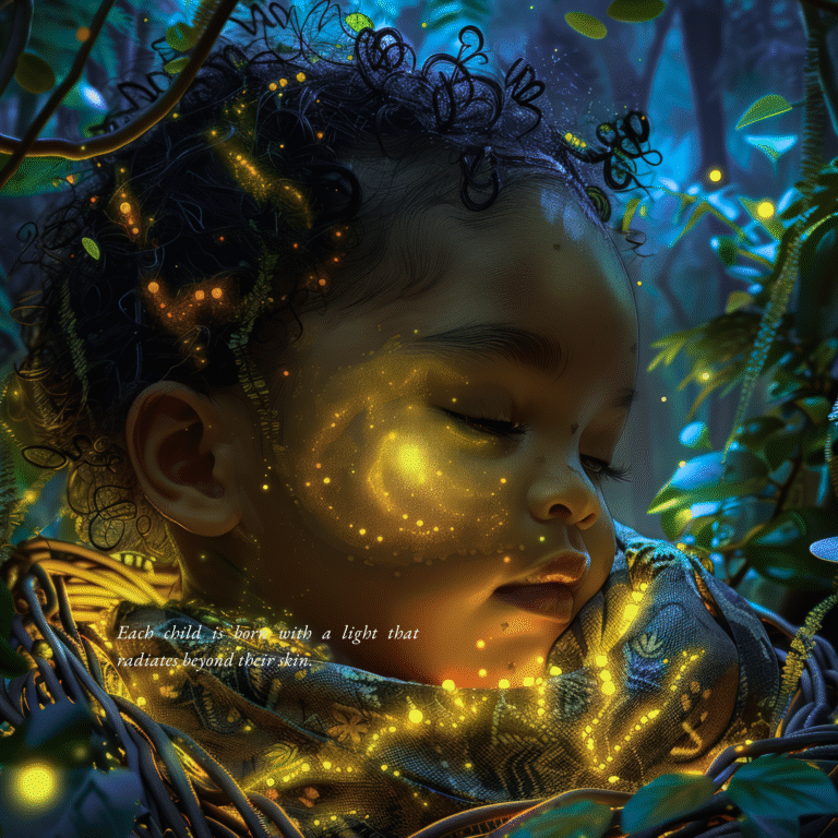 illustration de la forêt lumineuse